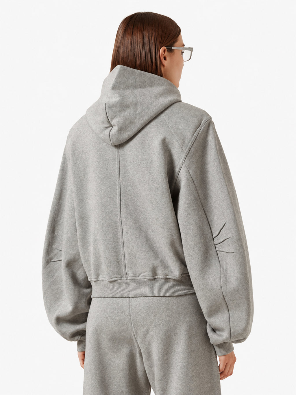 Cropped Zip-Up Hoodie Jacket