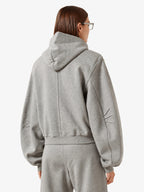 Cropped Zip-Up Hoodie Jacket