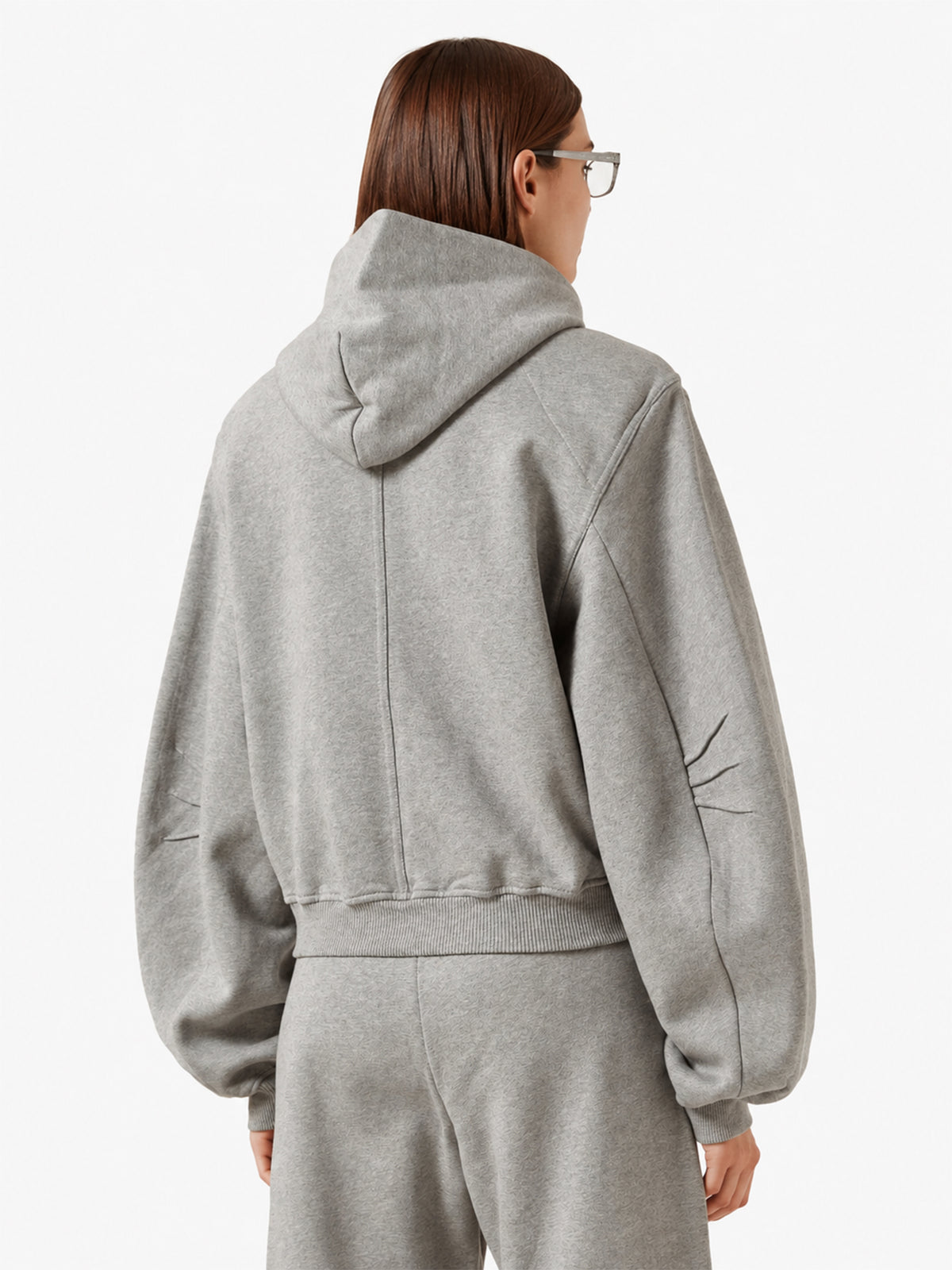 Cropped Zip-Up Hoodie Jacket