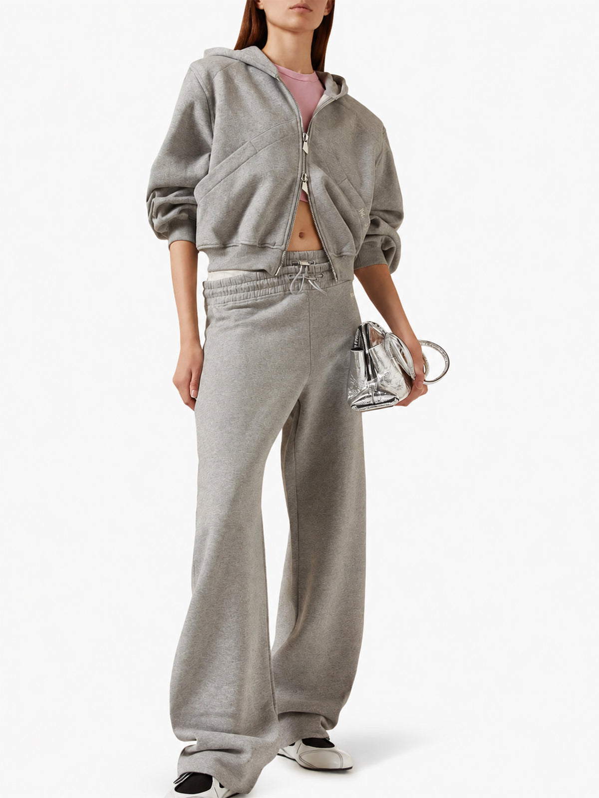 Cropped Zip-Up Hoodie Jacket