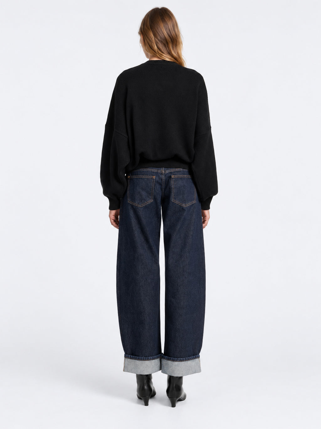 High Waist Wide Leg Vintage Denim Jeans