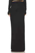 High Waist Minimalist Maxi Skirt