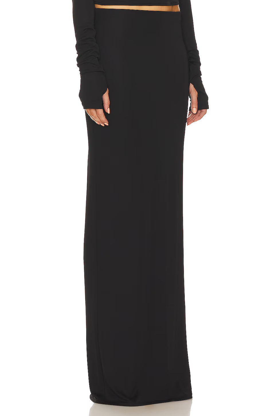 High Waist Minimalist Maxi Skirt