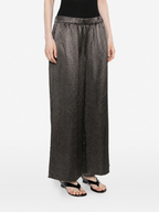 Textured Wide Leg Pants