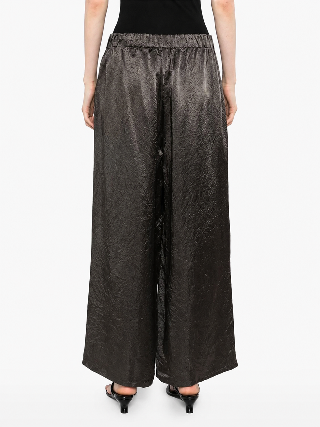Textured Wide Leg Pants