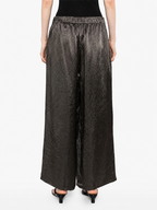 Textured Wide Leg Pants