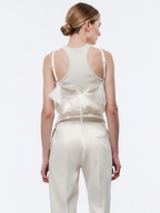 Ivory Lace Trim Camisole Top