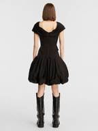 Off Shoulder Bow Mini Dress