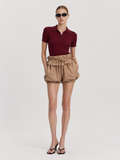 Ruffle Waist Bubble Shorts