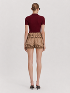 Ruffle Waist Bubble Shorts