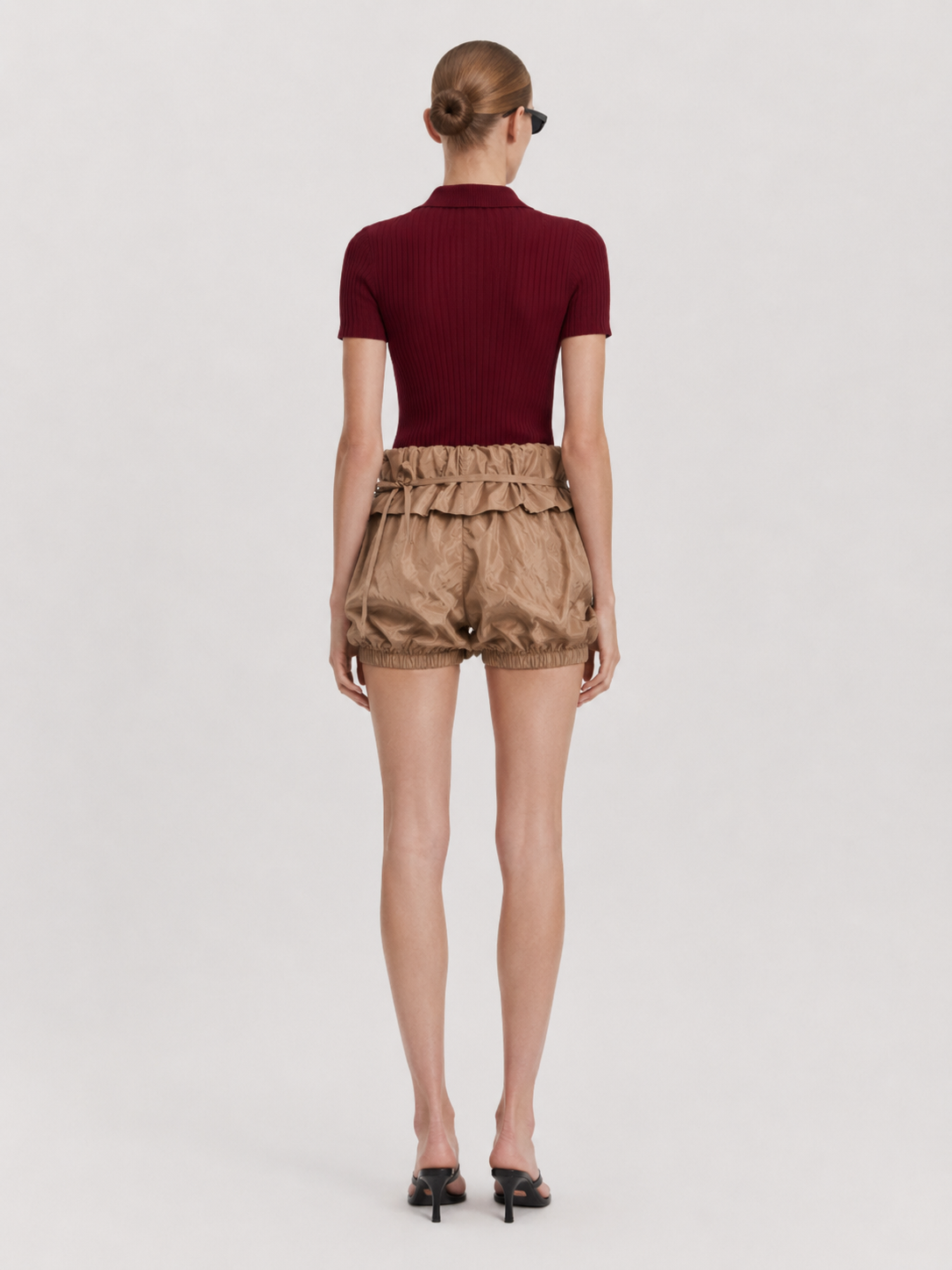 Ruffle Waist Bubble Shorts