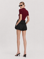 Ruffle Waist Bubble Shorts