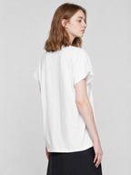 White Lace Appliqué Tee