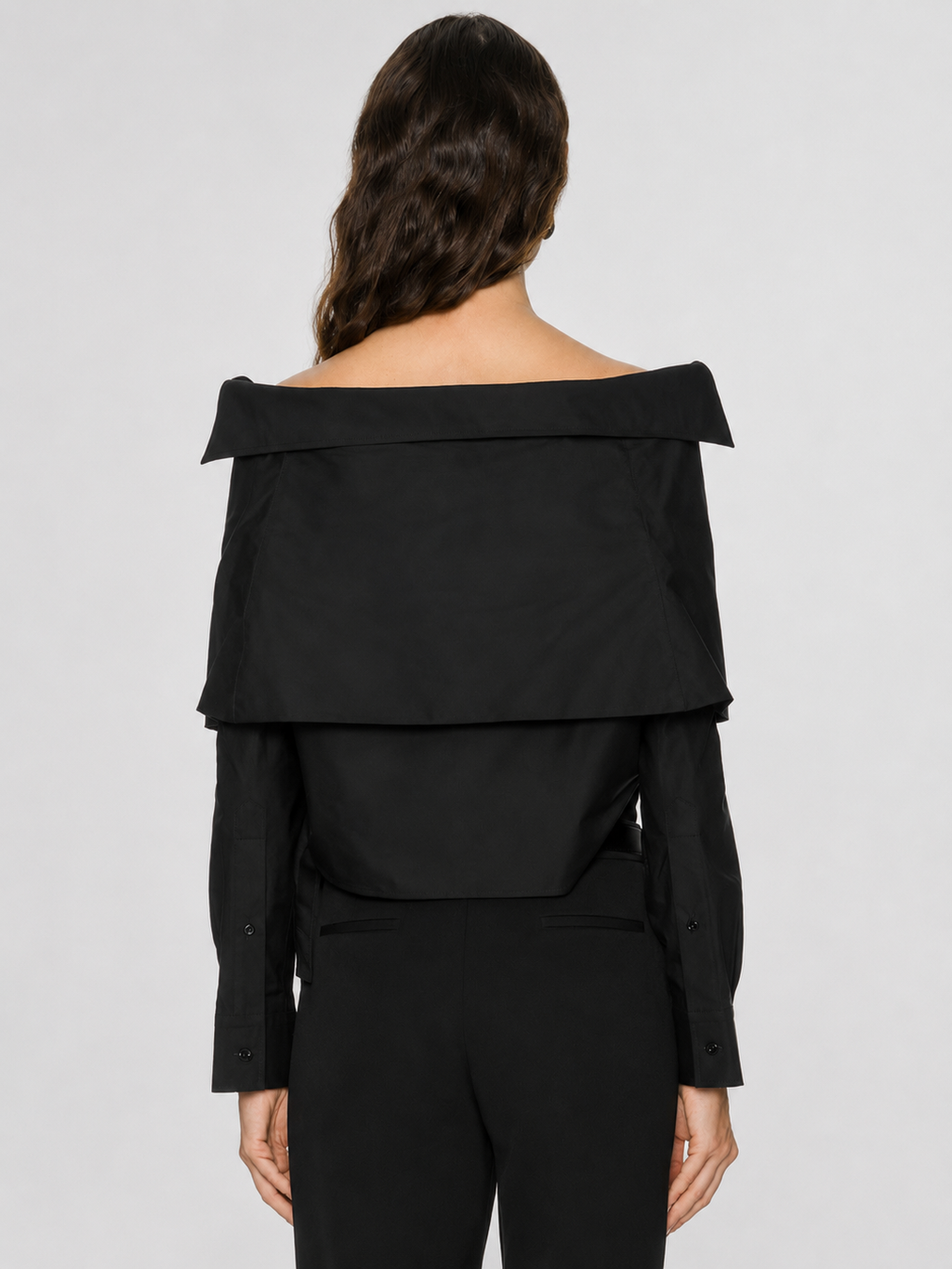 Off-Shoulder Wrap Shirt