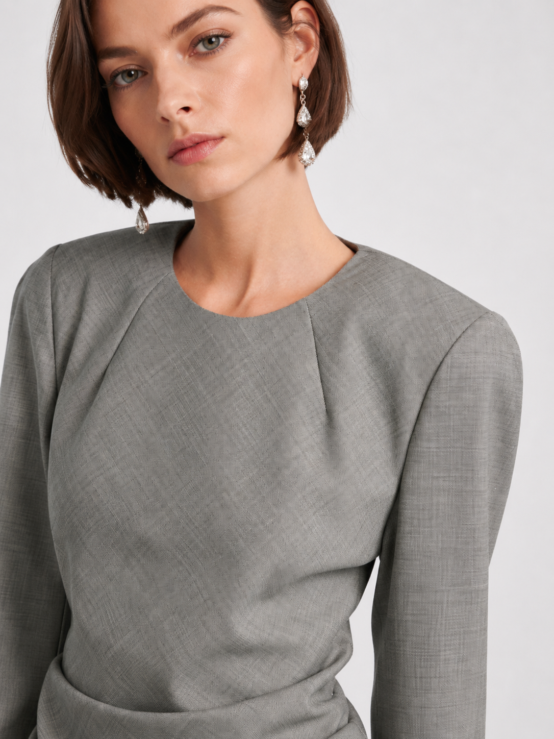 Back Bow Tie Waist Peplum Top