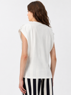 Structured Shoulder Cap Sleeve Top