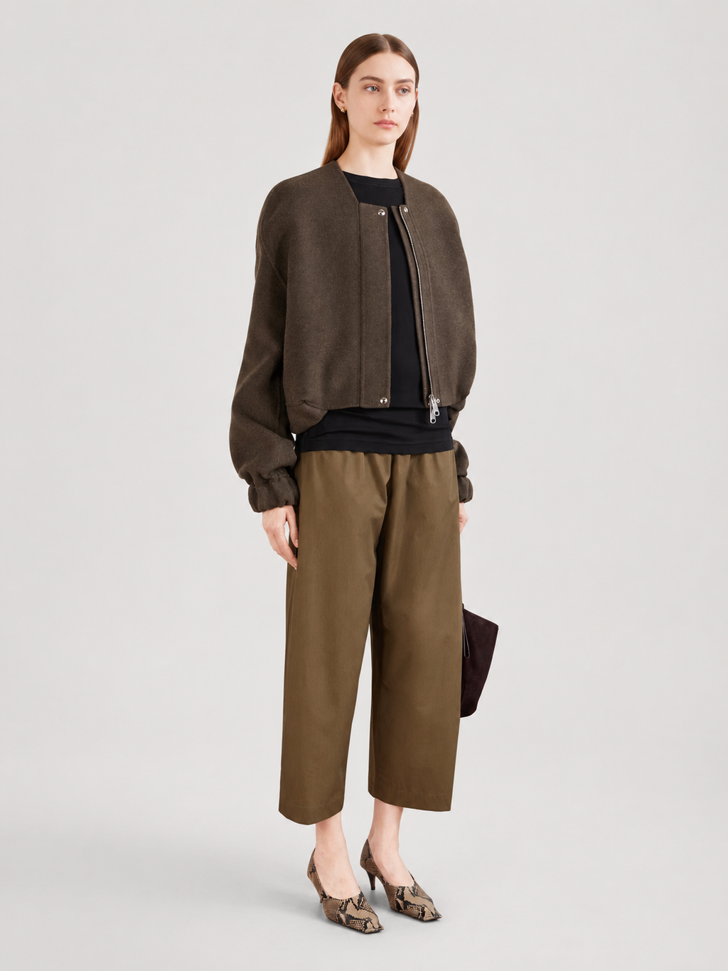 Elastic Waist Wide Leg Culotte Pants