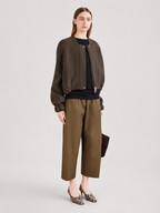 Elastic Waist Wide Leg Culotte Pants