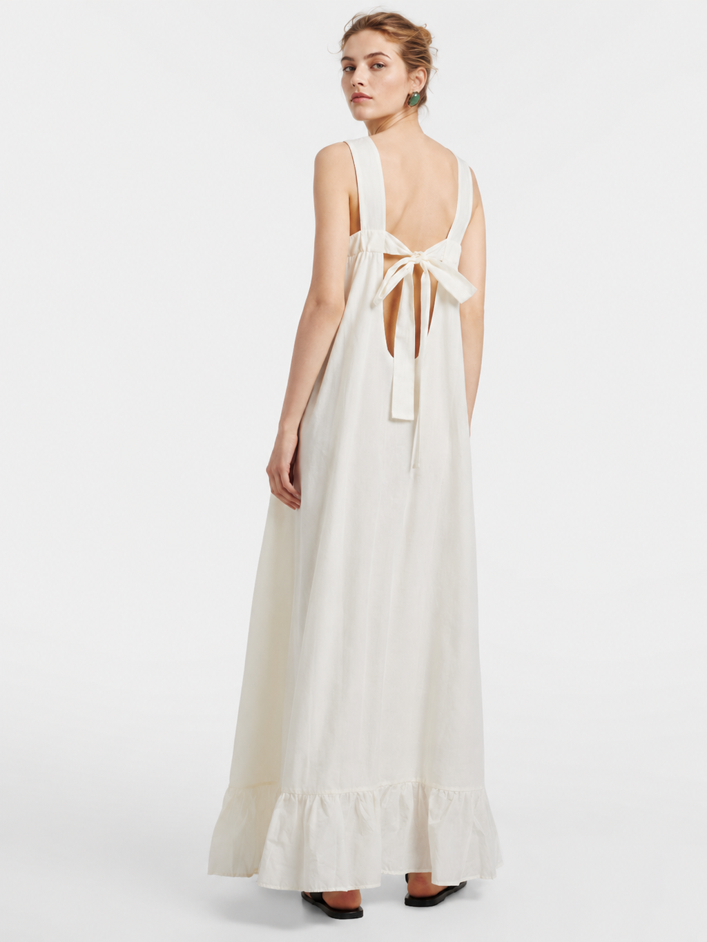 Open Back Bow Maxi Dress