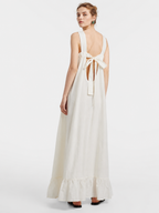 Open Back Bow Maxi Dress