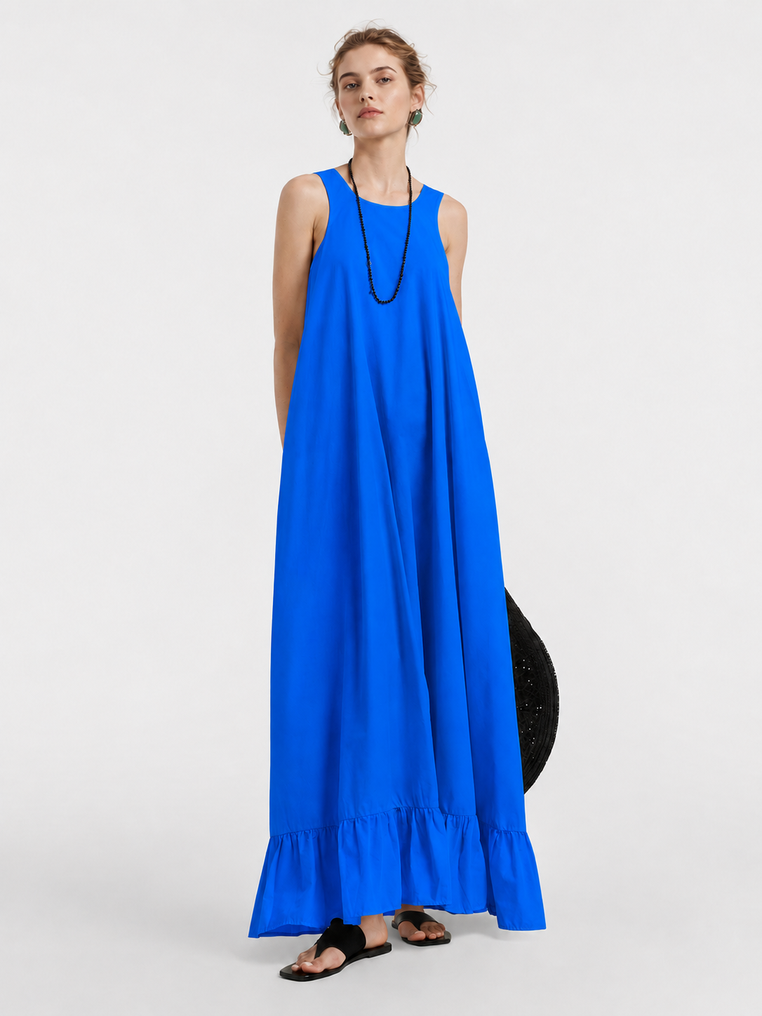 Open Back Bow Maxi Dress
