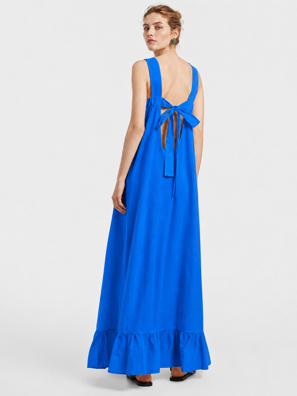 Open Back Bow Maxi Dress