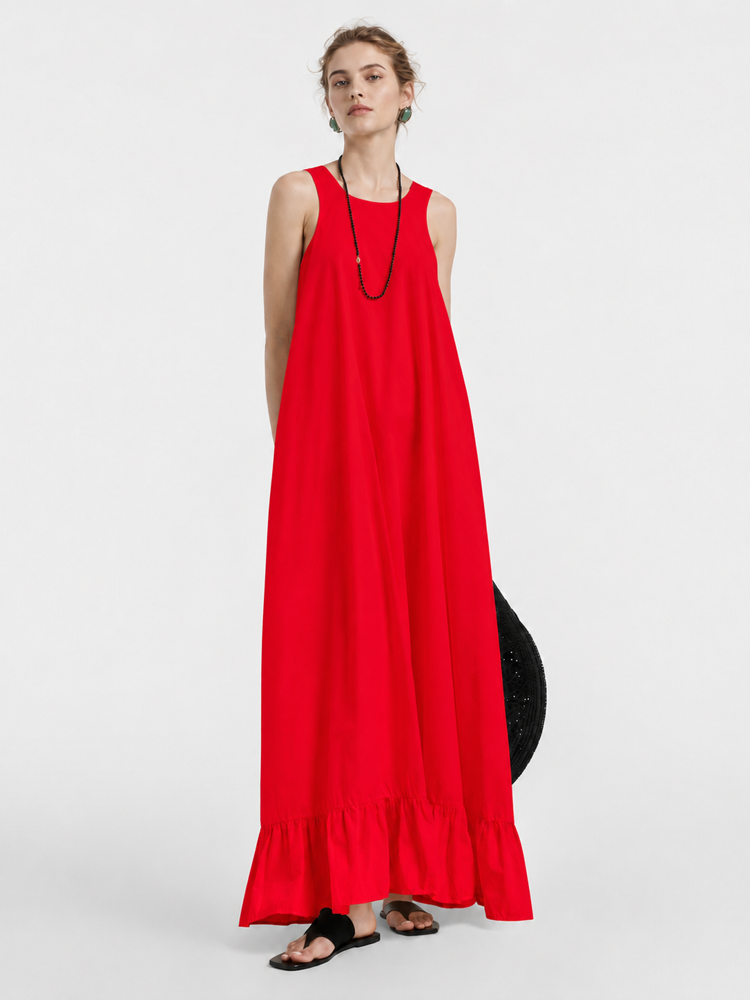 Open Back Bow Maxi Dress