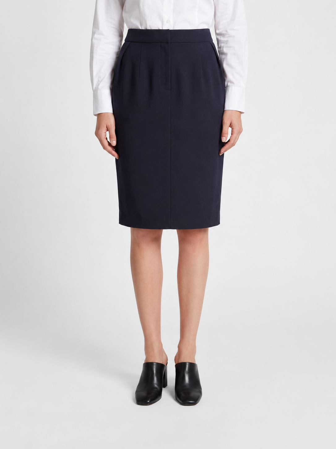 High Waist Straight Skirt