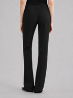 Classic High-Waist Tailored Straight-Leg Pants