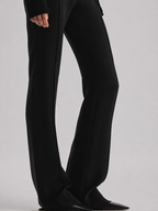 Classic High-Waist Tailored Straight-Leg Pants