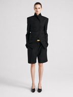 Structured Double-Breasted Blazer