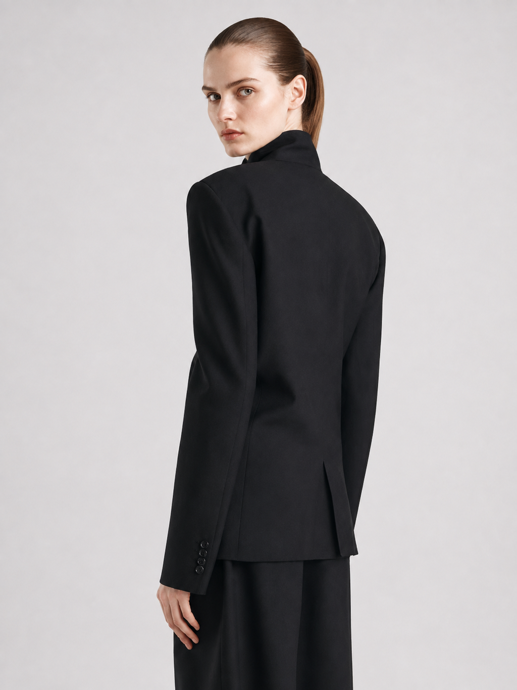 Structured Double-Breasted Blazer