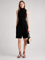 Tailored Pleated Bermuda Shorts