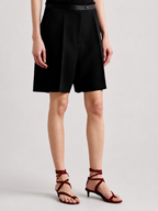 Tailored Pleated Bermuda Shorts