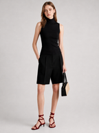 Tailored Pleated Bermuda Shorts