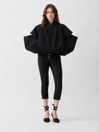 High Waist Slim Fit Cropped Trousers