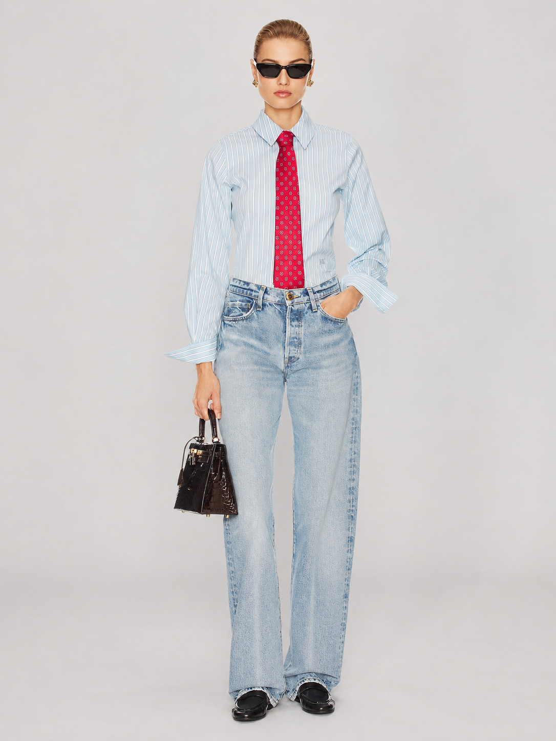 Light Wash Wide Leg Jeans