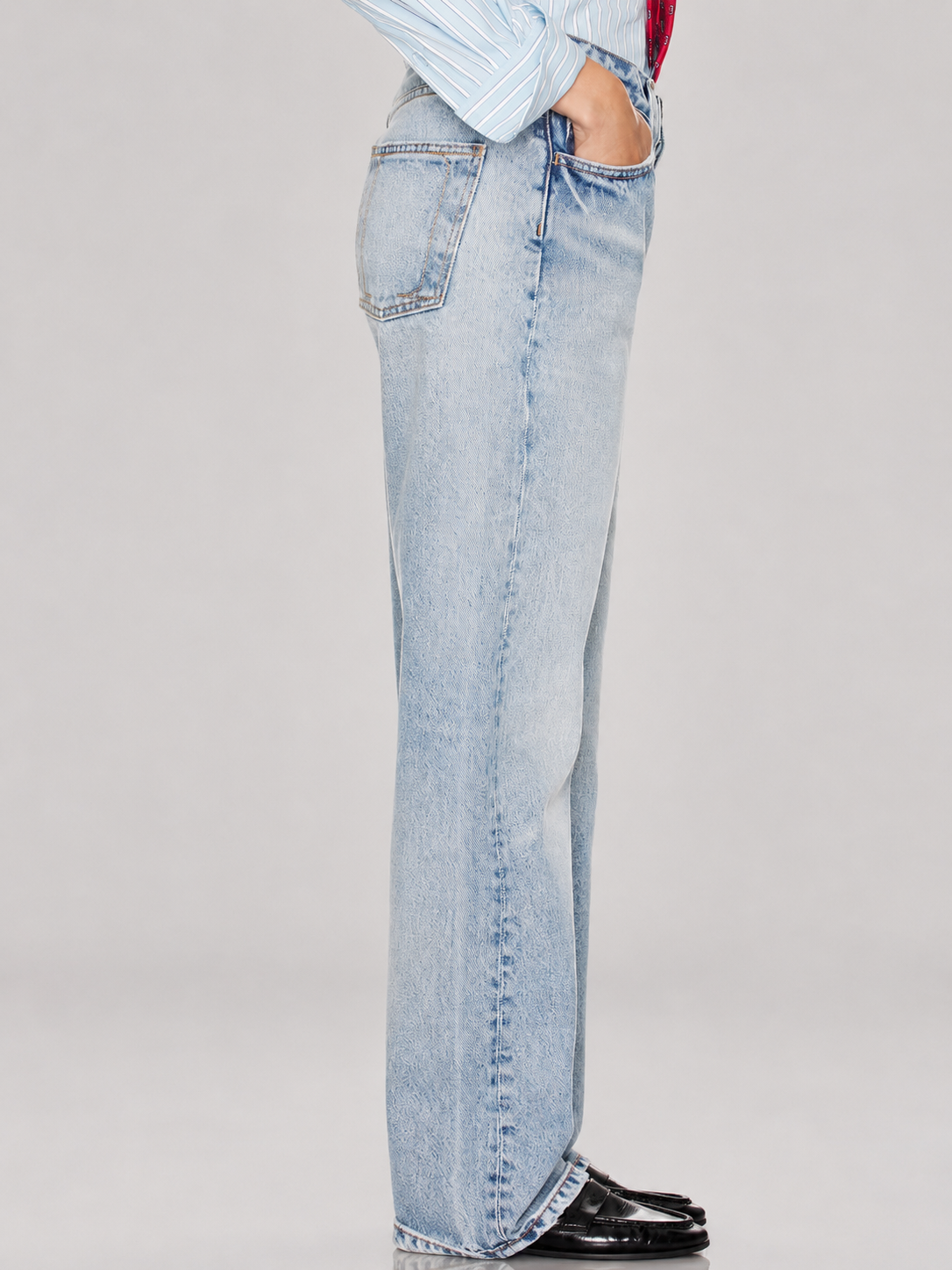 Light Wash Wide Leg Jeans