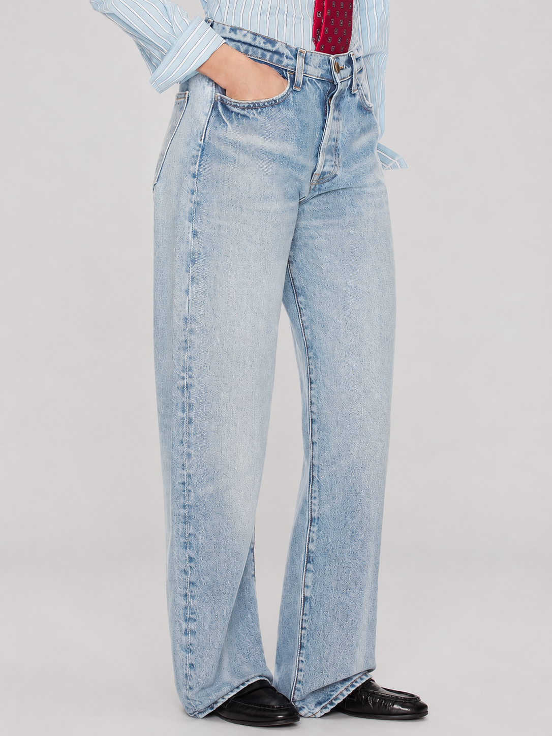 Light Wash Wide Leg Jeans