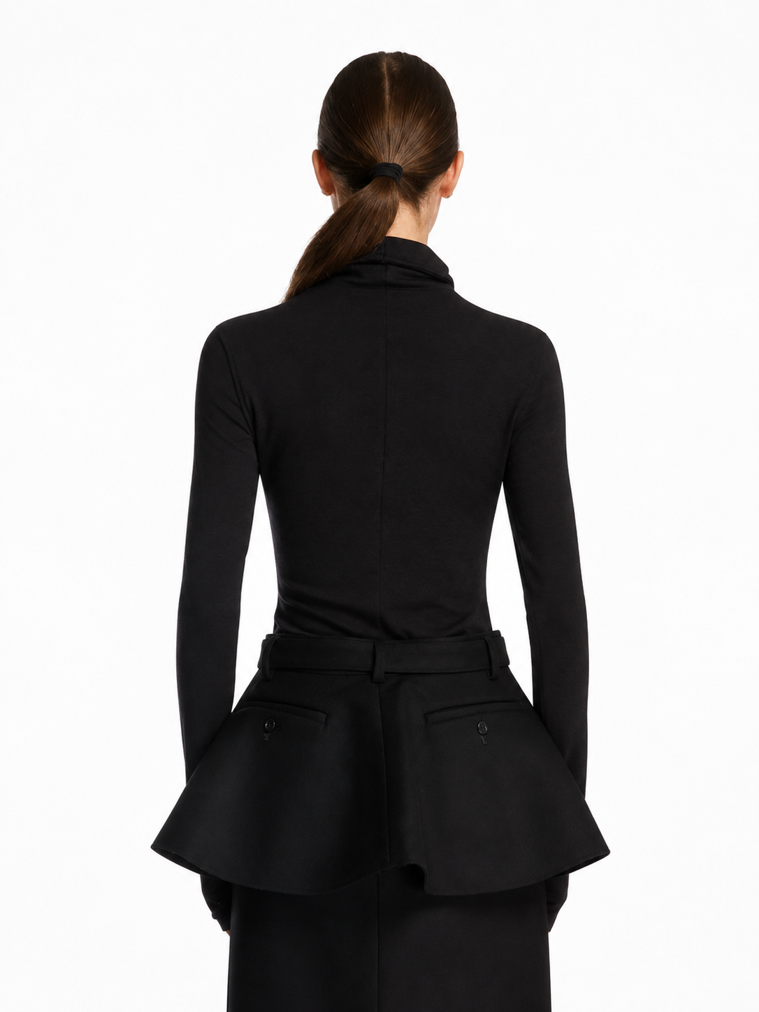Slim-Fit Half-Zip Mock Neck Knit Top