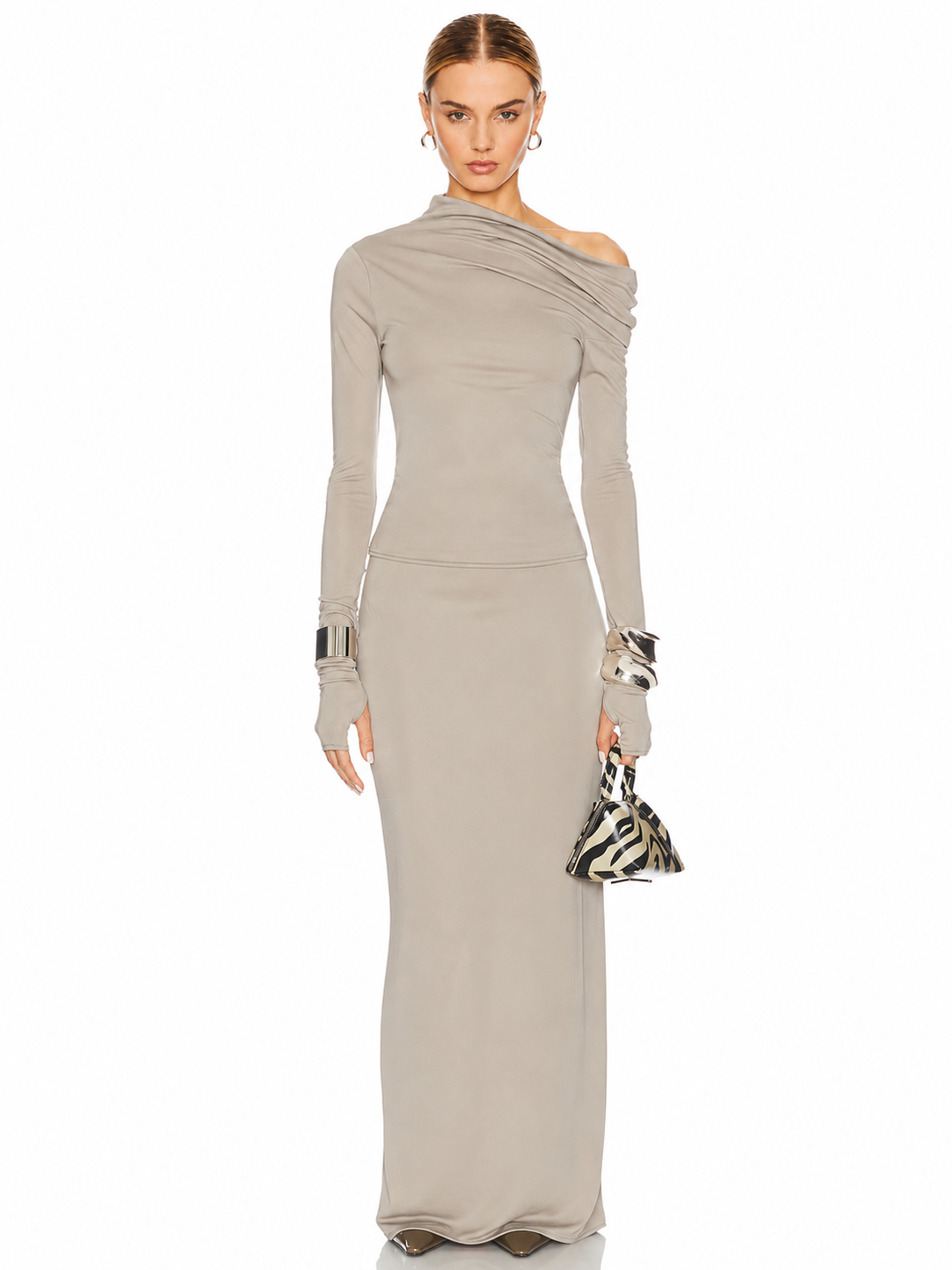 High Waist Minimalist Maxi Skirt