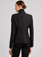 Ivory Satin Tailored Blazer