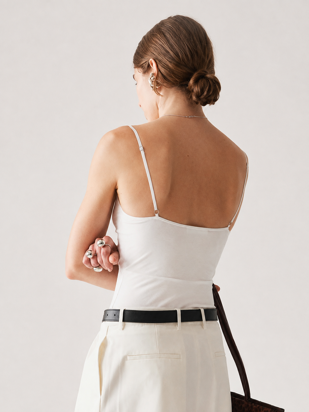 Lace Trim Spaghetti Strap Cami Top