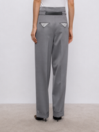 Belted Pleated Trousers