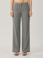 Low-Rise Tailored Wide-Leg Trousers