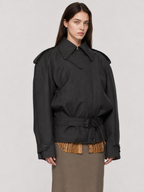 Belted Utility Cropped Jacket
