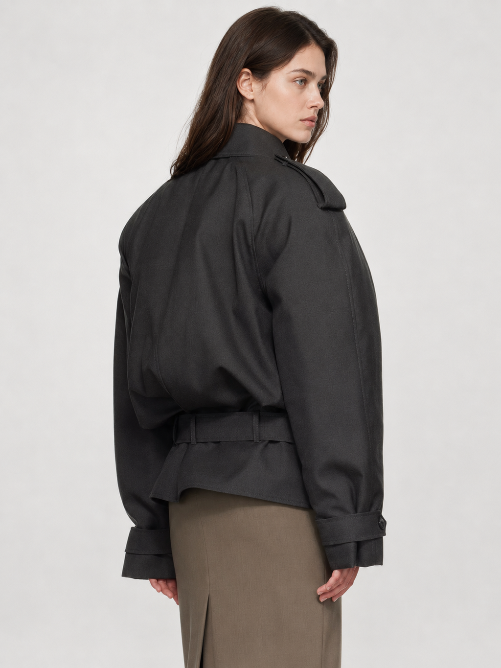 Belted Utility Cropped Jacket