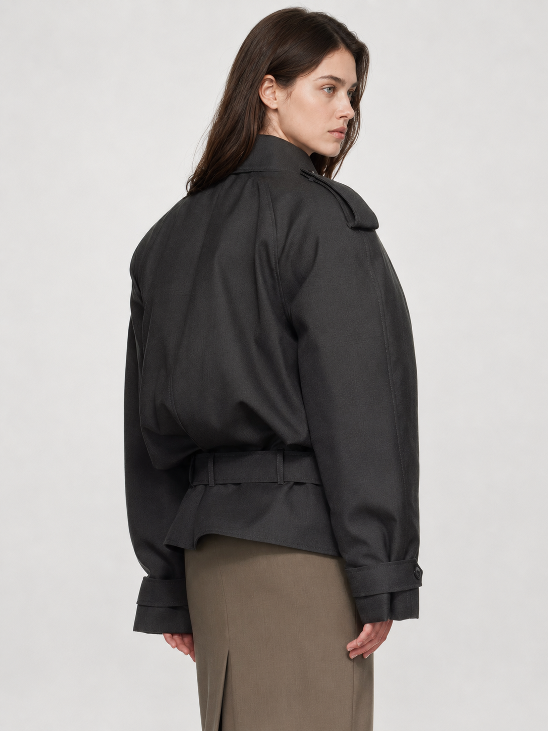 Belted Utility Cropped Jacket