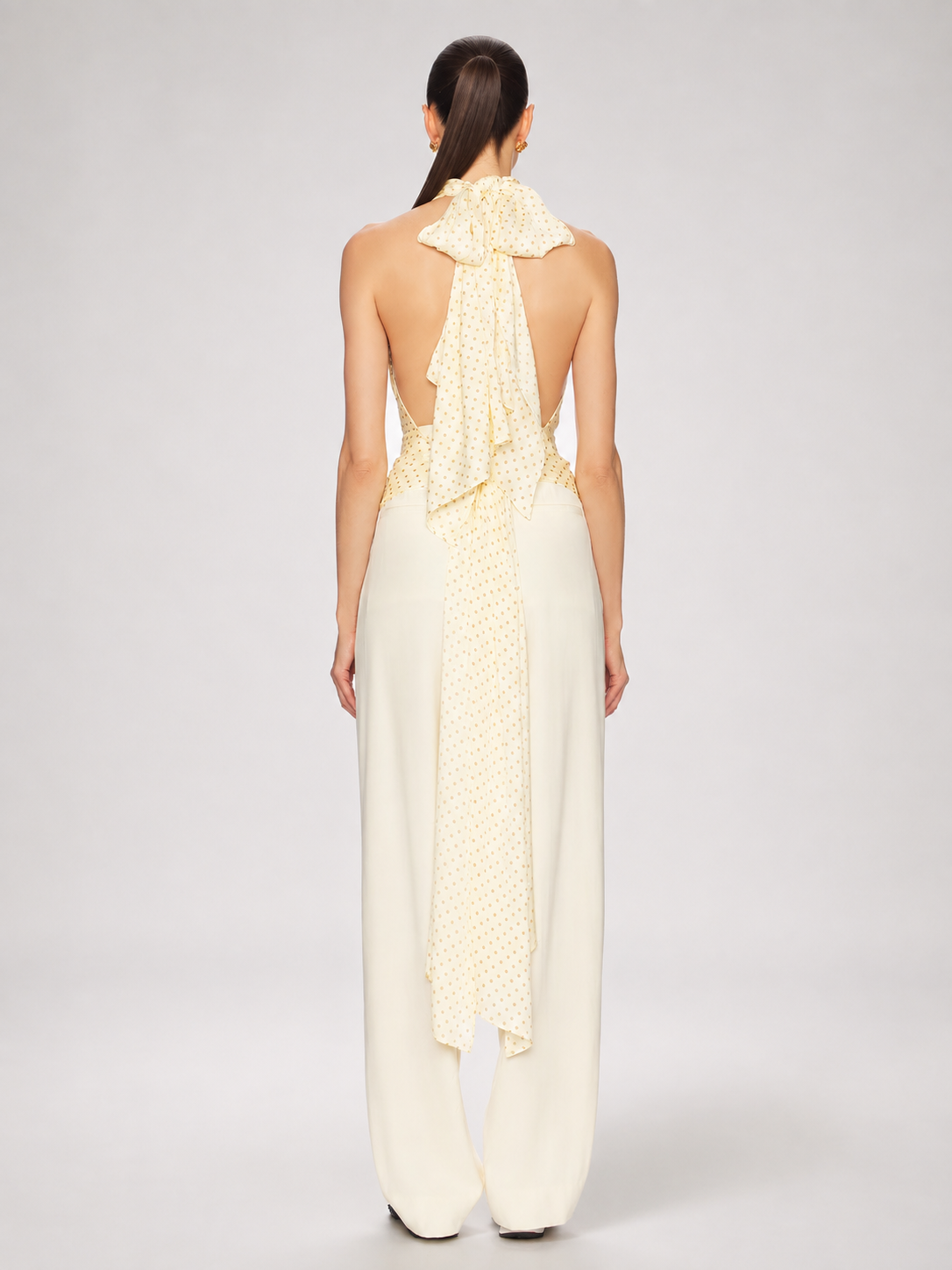 Scarf Halter Backless Top
