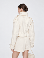 Cropped Trench Jacket